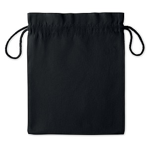 Medium gift cotton draw cord bag. Size approx. 25 x 32cm. 105 gr/m2.