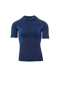 Men s sports T-shirt PAYPER THERMO PRO 160 SS, blue melange, 2/3XL