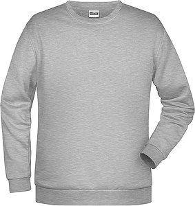 Men s sweathirt James Nicholson, dark grey melange, XXL