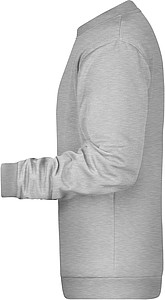 Men s sweathirt James Nicholson, dark grey melange, XXL