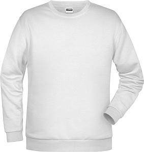 Men s sweathirt James Nicholson, white, XXL
