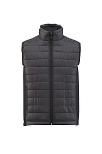 Mens insulated vest PAYPER SUBWAY, anthracite/black, size XXS