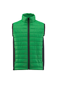 Mens insulated vest PAYPER SUBWAY, green/black, size XXS