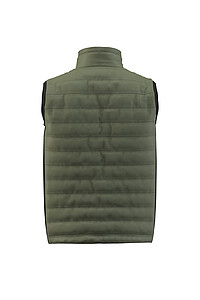 Mens insulated vest PAYPER SUBWAY, military green/black, size L
