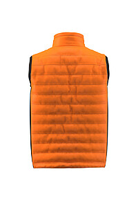 Mens insulated vest PAYPER SUBWAY, orange/black, size L