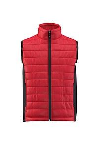 Mens insulated vest PAYPER SUBWAY, red/black, size L