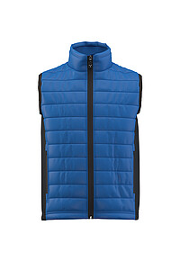 Mens insulated vest PAYPER SUBWAY, royal blue/black, size XXS