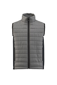 Mens insulated vest PAYPER SUBWAY, smoke grey/black, size L