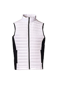 Mens insulated vest PAYPER SUBWAY, white/black, size L