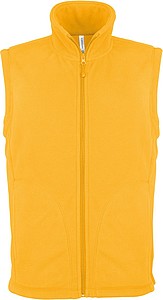Mens microfleece vest KARIBAN, yellow, S