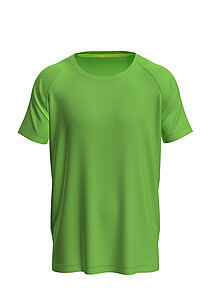 Mens performance T-shirt STEDMAN MESH RAGLAN, light green, size S