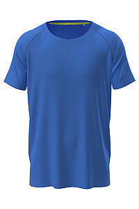 Mens performance T-shirt STEDMAN MESH RAGLAN, light royal blue, size XXL
