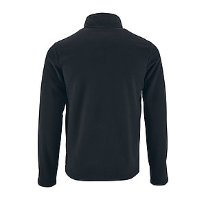 MENS PLAIN FLEECE JACKET NORMAN MEN, BLACK, 5XL
