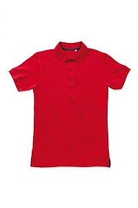 Mens poloshirt STEDMAN HENRY crimson red XL