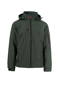 Mens softshell jacket PAYPER CREEK L.I.T., dark green, size L