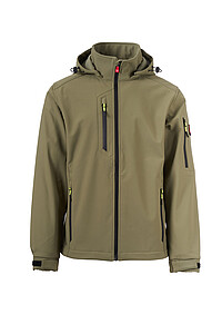 Mens softshell jacket PAYPER CREEK L.I.T., military green, size L