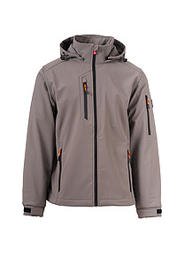 Mens softshell jacket PAYPER CREEK L.I.T., smoke grey, size XXS