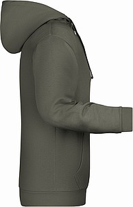 Mens sweatshirt with hoodie James Nicholson, grey, XXL