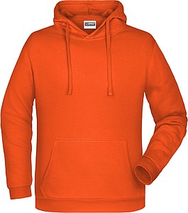 Mens sweatshirt with hoodie James Nicholson, orange, 3XL