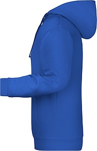 Mens sweatshirt with hoodie James Nicholson, royal blue, M