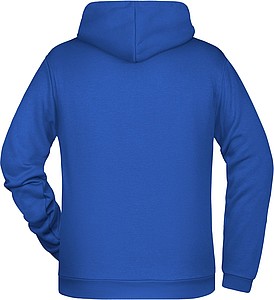 Mens sweatshirt with hoodie James Nicholson, royal blue, M