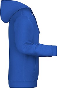 Mens sweatshirt with hoodie James Nicholson, royal blue, M