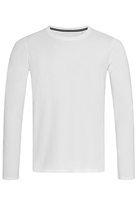 Mens T-shirt STEDMAN CLIVE LONG SLEEVE, white, M