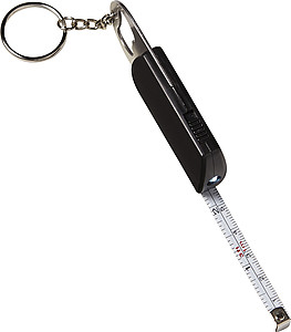 Metal bottle opener with steel keyring,