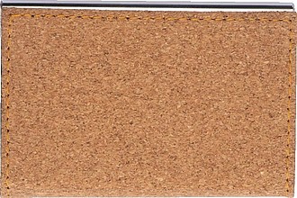 Metal Business Card Holder with cork Surface