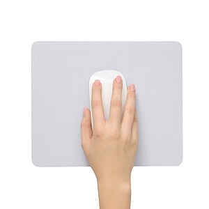 Mousepad with a non-slip base, white