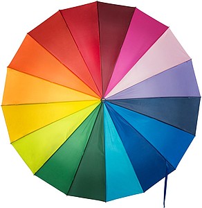 Multi coloured umbrella.Various
