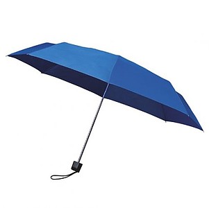 MUNCH folding manual umbrella with black construction, royal blue