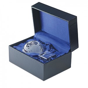 Mundi desk paper weight, transparent