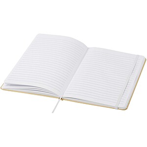 Nelida A5 recycled cardboard hard cover notebook, white
