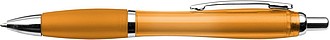 Newport ballpen with blue ink.Orange