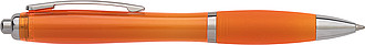 Newport ballpen with blue ink.Orange