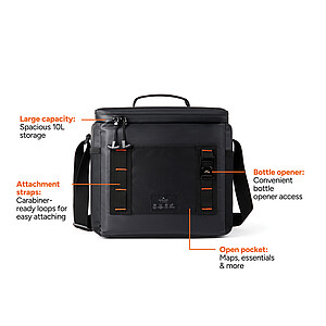 Nordic Drift 10L Cooler Bag made from RCS, Black