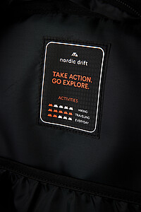 Nordic Drift 16L Daypack made from RCS, Black