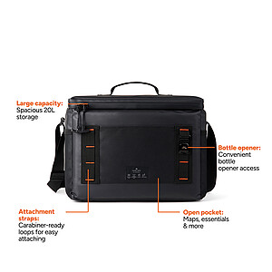 Nordic Drift 20L Cooler Bag made from RCS, Black