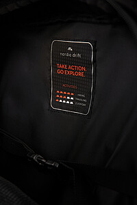 Nordic Drift 25L Travel Backpack made from RCS, Black