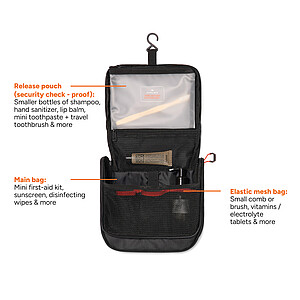 Nordic Drift 3L Toiletry Bag made from RCS, Black