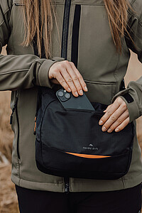 Nordic Drift 4L Crossbody Bag made from RCS, Black