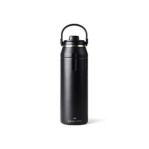 Nordic Drift 940 ml Sports Thermos made from RCS, Black