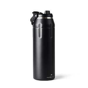 Nordic Drift 940 ml Sports Thermos made from RCS, Black