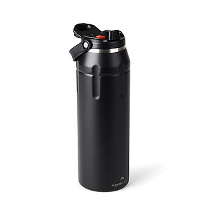 Nordic Drift 940 ml Sports Thermos made from RCS, Black