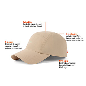 Nordic Drift Cap with UPF 50+ made from RCS, Beige