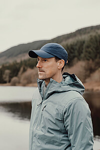 Nordic Drift Cap with UPF 50+ made from RCS, Navy Blue