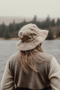Nordic Drift Hat with UPF 50+ made from RCS, Beige