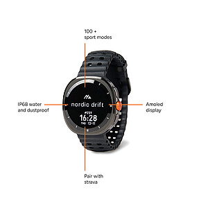 Nordic Drift High-Performance Watch, Black