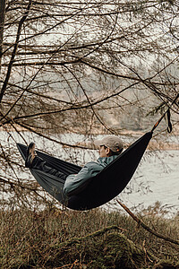 Nordic Drift Outdoor Hammock with GRS, Black